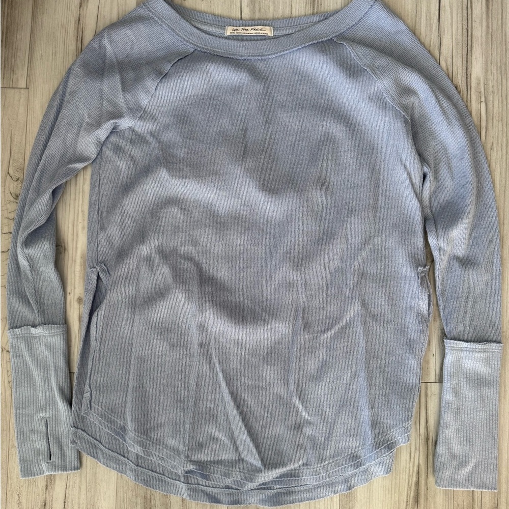 Free People light blue long sleeve